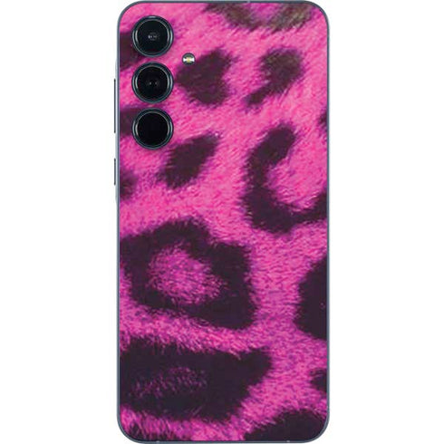 Pink Leopard Spots Galaxy A55 5G Skin